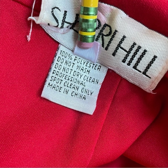 Sherri Hill Red Open Back High Neck Formal Gown Maxi Dress - Picture 9 of 15